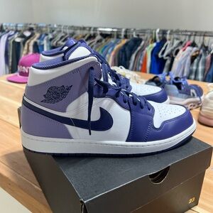 Jordan Athletic Shoes in Purple and White